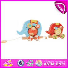 Lovely Toy Wooden Pull and Push Toy for Kids, Wooden Toy DIY Push Toy for Children, Cute Design Wooden Pull Toy for Baby W05b075